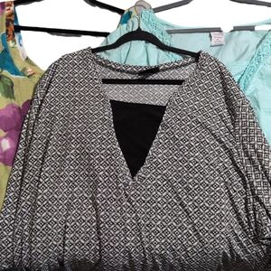 5X Plus Size 3pc Blouse Bundle